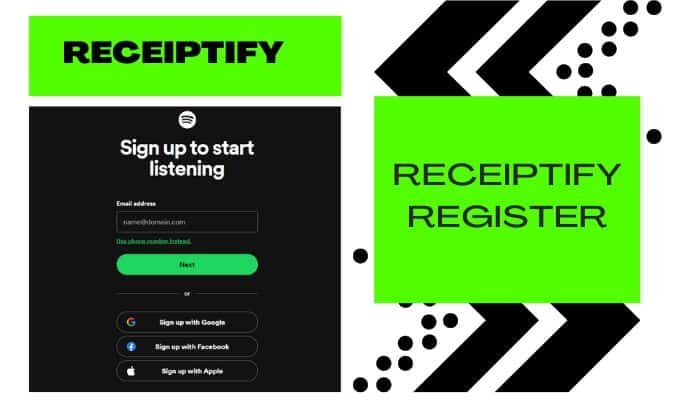 Receiptify Register